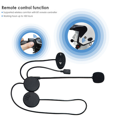 

DK10 Wireless Motorcycle Headset Bluetooth Helmet Headphone 10M Intercom Distance Hands-free With Mic for Motor
