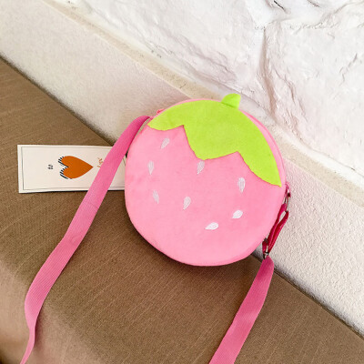 

Tailored Female Small Fresh Plush Handbag Cartoon Pattern Package Embroidery Diagonal Bag