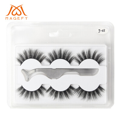 

〖Follure〗Natural Party Luxury Makeup 3Pair 3D False Lashes Fluffy Strip Eye lashes Clip