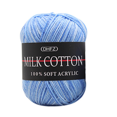 

Siaonvr Colorful Hand Knitting 50g Knitting Crochet Milk Soft Baby Cotton Wool Yarn E