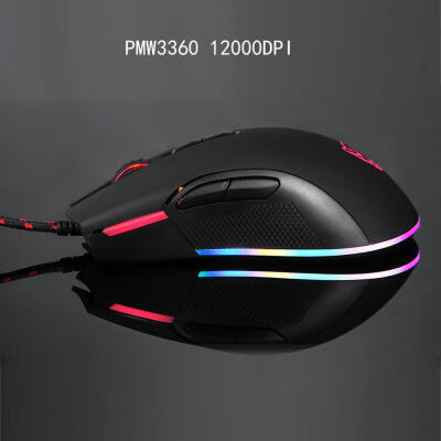 

Motospeed V70 USB Wired PUBG Gaming Mouse PMW3360 12000 DPI RGB LED Backlight Optical Mouse For PUBG FPS Gamer