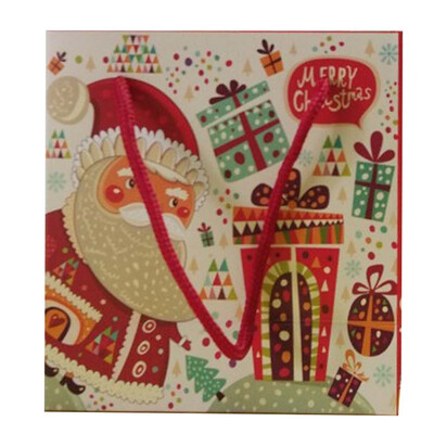 

Beautiful Christmas Gift Bag Santa Claus Tote Bag Gift Bag Candy Bag
