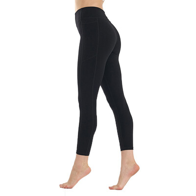 

2019 New Womens High Waist Tummy Control Workout Leggings Phone Pocket Running Solid color Yoga Pants