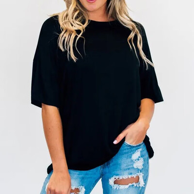 

Womens Summer Short Sleeve Plus Size Casual Beach T Shirts Leopard Tops Blouse