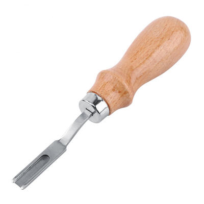 

Greensen Leather Working Wide Edge Beveler Leathercraft Skiving Trimming Tool Wood Handle
