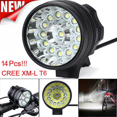 

Saidsome 14x T6 LED 3 Modes Bicycle Lamp Bike Light Headlight Cycling Torch flashlight lamp