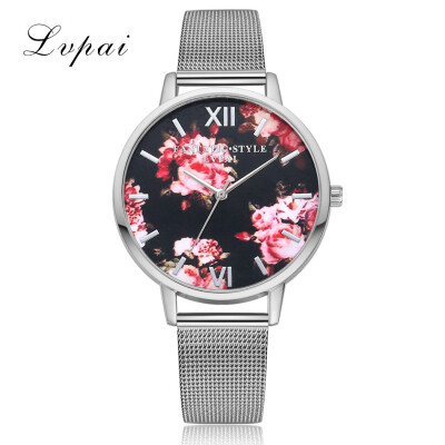 

Lvpai Fashion Mesh Horse Rose Gold Steel Women Dress Watches Clock For Ladies Luxury Band Womens Bracelet Quartz Wristwatch 233