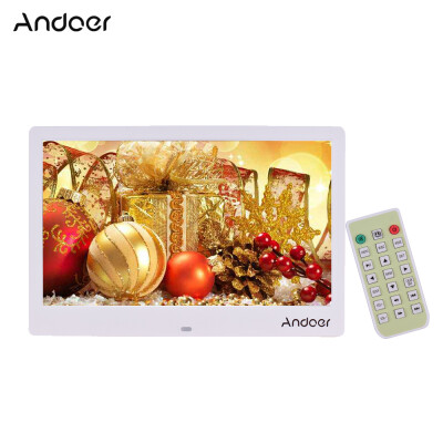 

Andoer 125 Inch Digital Photo Frame Narrow Border 1366768 High Resolution EDP Wide Viewing Angle Display Support Music Video Clo