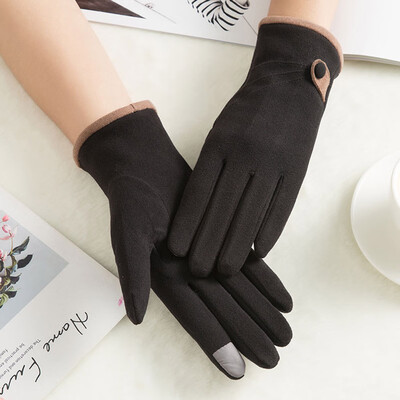 

Fashion Women Winter Gloves High Quality Windproof Warm Outdoor Gloves Solid Color Mittens Touch Screen Gloves