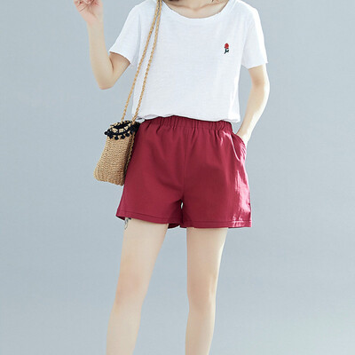 

Tailored Womens Summer Cotton Shorts Casual Sports Pants Cotton Stretch Shorts