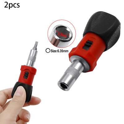 

〖Follure〗2PCS Multi-bit Adjustable Ratchet Small Stubby Screwdriver