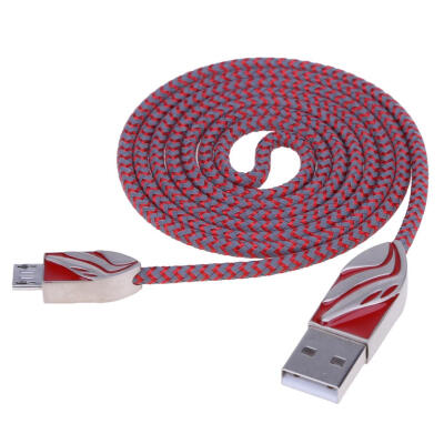 

Micro USB Cable Data Lines Flame Braid Wire Cord Charger for Android