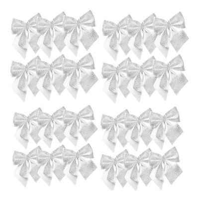 

Tailored 24PC Cute Bowknot Ornament Party Hanging Decoration Christmas Tree Decor Wedding