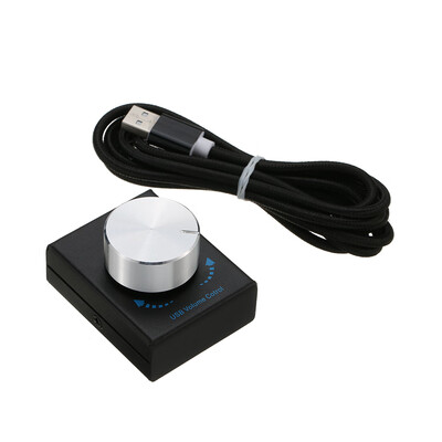 

USB Volume Control Computer Speaker Audio Volume Controller Adjuster with One Key Mute Function