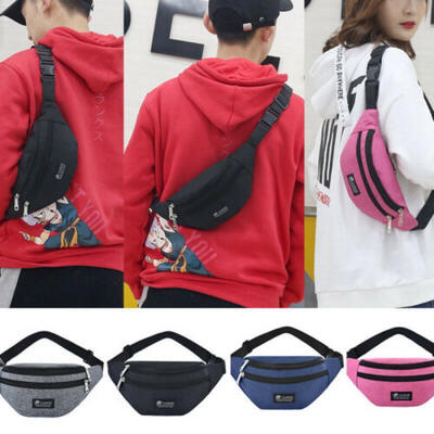 

Mans Womens Fanny Pack WaterProof Pouch Belt Waist Bum Bag Waist Phone PocketBA