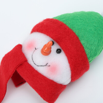 

Gobestart Christmas Fridge Sticker Santa Snowman Elk Fridge Ornament Christmas Decoration