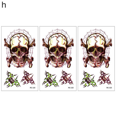

3Pcs Halloween Scar Temporary Tattoo Sticker Cosplay Body Art Makeup Decal