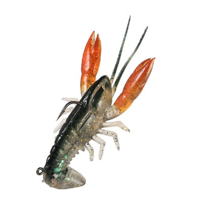 

Lixada 8cm 14g Soft Crawfish Shrimp Lobster Claw Bait Artificial Lure Bait Swimbait