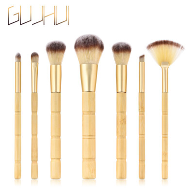 

Toponeto 7PCS Wooden Cosmetic Makeup Brush Brushes Foundation Powder Eyeshadow Brush Set