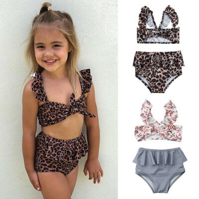 

Toddler Kid Baby Girl Beach Flower Swimwear Swimsuit Swimming Costume Bikini Set