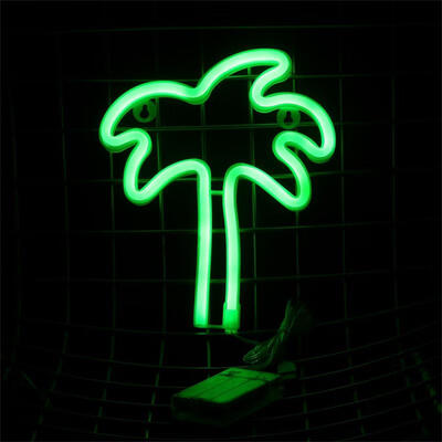 

Coconut Trees Neon Light Sign USB Rechargeable Decorative Light For Home Decor Neon Party Supplies Decorative Plates