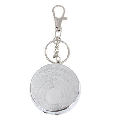 

Portable Stainless Steel Mini Size Cigar Cigarette Ashtray with Keychain