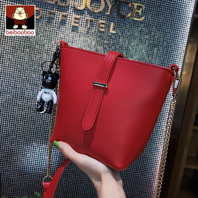 

On the new package women 2019 new casual super - fire bucket bag ins one - shoulder oblique bag tide