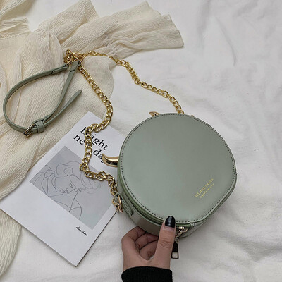 

Ins super fire chic bag female 2019 new Korean version of the wild single shoulder slung fashion texture simple small round bag