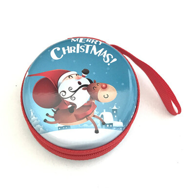 

〖Follure〗Merry Christmas Gift Metal Coin Purse Santa Claus Prints Women Coin Case Gift