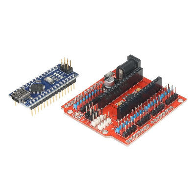 

NANO IO Expansion Sensor Shield RED Module UNO R3 Nano V30 ATmega328P Board for Arduino