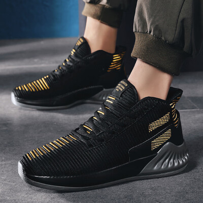 

Breathable basketball shoes mens shoes flying woven sports shoes boots wearable shoes