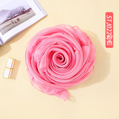 

Summer sunscreen solid color silk scarf sunscreen beach towel Korean version of ice silk clear scarf shawl wholesale