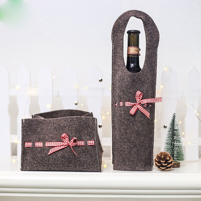 

Tailored Merry Christmas Santa Wine Bottle Bag Cover Xmas Dinner Party Tables Decor