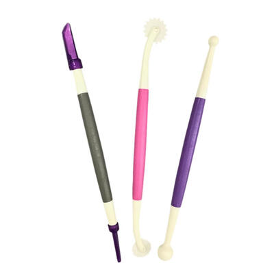 

3pcs Plastic Polymer Model Clay Sculpture Shaper Pottery Carving Tools Set
