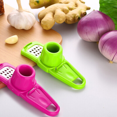 

Toponeto 2PCS Multifunction Stainless Steel Pressing Garlic Slicer Cutter Shredder Kitchen Tool