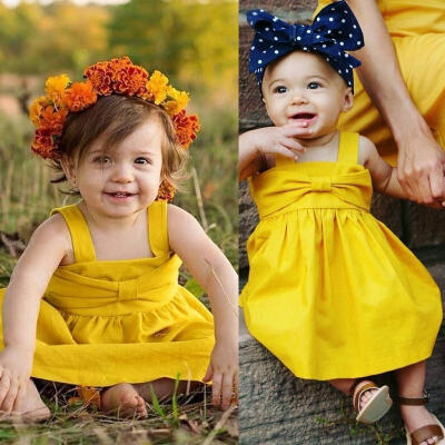 

NEW Toddler Infant Kids Baby Girls Dress Straps Summer Princess Party Wedding Tutu Dresses