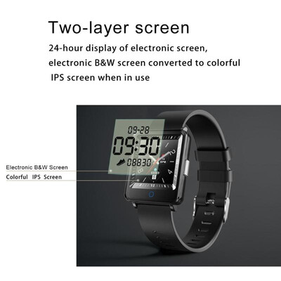 

CV16 Bluetooth 40 Waterproof IP67 Heart Rate Blood Pressure Smart Bracelet
