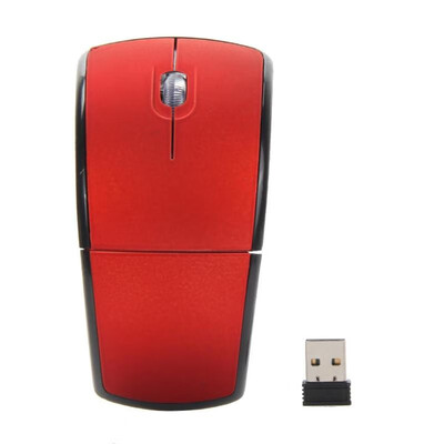 

24GHz Foldable Arc Wireless Optical Mouse Mice USB Receiver for Laptop