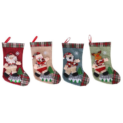 

Christmas New Style Creative Doll Christmas Tree Pendant Christmas Decoration Christmas Socks Gift Bag For Christmas Party Decorat