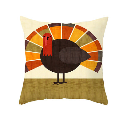 

〖Follure〗Thanksgiving Turkey Pillow Case Cushion Cover Sofa Bed Car Cushion Decor NEW