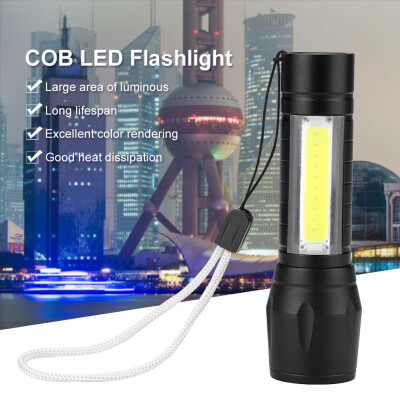 

Greensen Zoomable T6 COB LED Flashlight 3 Modes USB Rechargeable Camping Fishing Lamp Zoomable Flashlight T6 LED Flashlight