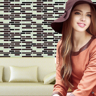 

〖Follure〗PET 3D DIY Wall Decor Embossed Brick Stone Tiles Anti-mold Peel&Wall Sticker