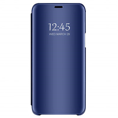 

Case for Huawei Honor 10 Translucent View Mirror Flip Electroplate Stand Cover