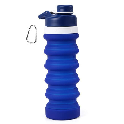 

Collapsible Water Bottle Food-Grade Silicone FDA Approved Leak Proof Travel Climbing Biking Foldable Soft Sports Water Bottle