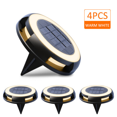 

Solar Powered Disk Lights Lawn Lamp IP68 Waterproof Outdoor Ground Lights for Lawn Garden Driveway Pathway