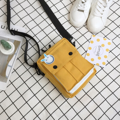 

Baggage Canvas Baggage Girls One Shoulder Slant Baggage College Students Summer Baitao Simple Ancient Girls Insen Department