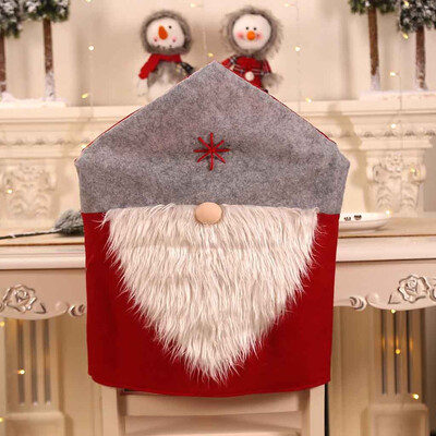 

Siaonvr Party Christmas Decoration Santa Claus Table Red Hat Decor Dinner Chair Cover