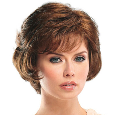 

Middle&Old Age Fluffy Short Curly Hair