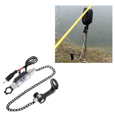 

Iron Fishing Bite Alarm Chain Hanger Swinger LED Illuminated Indicator