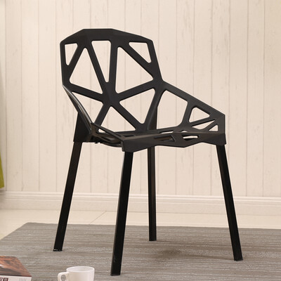 

QUWEIXIONG Geometric chair 4 handles home fashion simple 11860